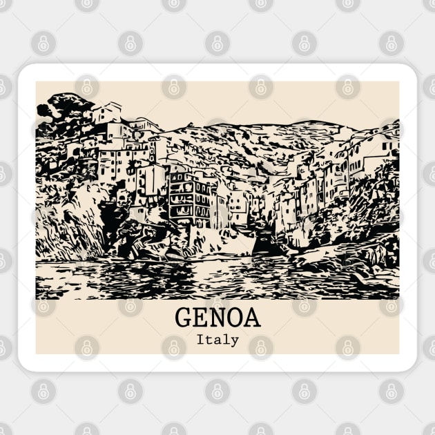 Genoa - Italy Magnet by Lakeric